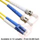 OS2 LC to ST Fibre Patch Cables Singlemode Yellow