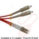 OM3 LC to SC Fibre Patch Cables Multimode Duplex Orange