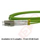 OM5 LC to LC Fibre Patch Cables Multimode Duplex Lime Green