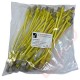 20cm (8-inch) 24 Pack in Yellow - Cat6a S/FTP Premium Grade LSZH Patch Cables for 2U Patching