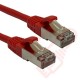 20cm (8-inch) 24 Pack in Red - Cat6a S/FTP Premium Grade LSZH Patch Cables for 2U Patching