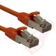 20cm (8-inch) 24 Pack in Orange - Cat6a S/FTP Premium Grade LSZH Patch Cables for 2U Patching