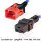 C19 to C20 Duel Locking 16A Power Cables Blue