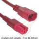 C14 to C15 HOT Condition Power Cables Red