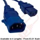 C13 to C14 P-Lock Power Cable Blue