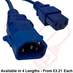 C13 to C14 P-Lock Power Cable Blue