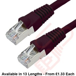 Cat6a Patch Cables RJ45 S/FTP (10G) Premium LSZH Bubble Booted Black