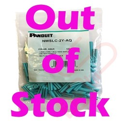 Aqua Panduit Identification Sleeve For 2mm Simplex Fibre Cables 100 Pack