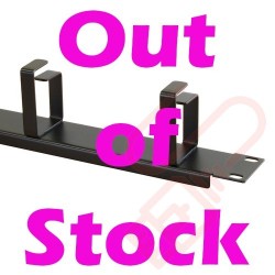 1U 4 Ring Cable Tidy (66mm Rings) Management Bar