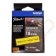 TZEFX-641 Brother 18mm Wide Tape Black On Yellow Flexible ID Laminated