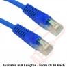 Cat5e Patch Cables Premium RJ45 UTP LSZH Bubble Booted Blue