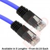 Cat5e Patch Cables Crossover RJ45 UTP PVC Blue