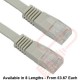 Cat5e Patch Cables Flat RJ45 UTP LSZH Flush Booted Grey