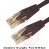 Cat6 Patch Cables RJ45 UTP High Grade PVC Flush Booted Black