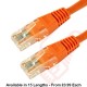 Cat6 Patch Cables RJ45 UTP High Grade PVC Flush Booted Orange