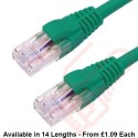 Cat6 Patch Cables RJ45 UTP Premium LSZH Snagless Booted Green
