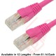 Cat6 Patch Cables RJ45 UTP Premium LSZH Snagless Booted Pink