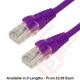 Excel Cat6 Patch Cables RJ45 UTP LSZH Snagless Booted Purple