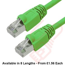Cat6 Patch Cables RJ45 FTP Premium LSZH Bubble Booted Green