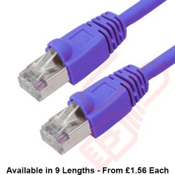 Cat6 Patch Cables RJ45 FTP Premium LSZH Bubble Booted Blue