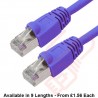 Cat6 Patch Cables RJ45 FTP Premium LSZH Bubble Booted Blue