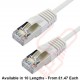 Cat6a Slim U/FTP Small Diameter Snagless Booted Patch Cables White