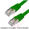 Cat6a Patch Cables RJ45 S/FTP (10G) Premium LSZH Snagless Booted Green