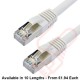 Cat6a Patch Cables RJ45 S/FTP (10G) Premium LSZH Snagless Booted White