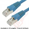 Cat6a Patch Cables RJ45 S/FTP (10G) Premium LSZH Bubble Booted Blue