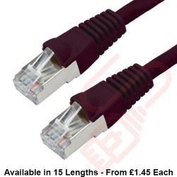 Cat6a Patch Cables RJ45 S/FTP (10G) Premium LSZH Bubble Booted Black
