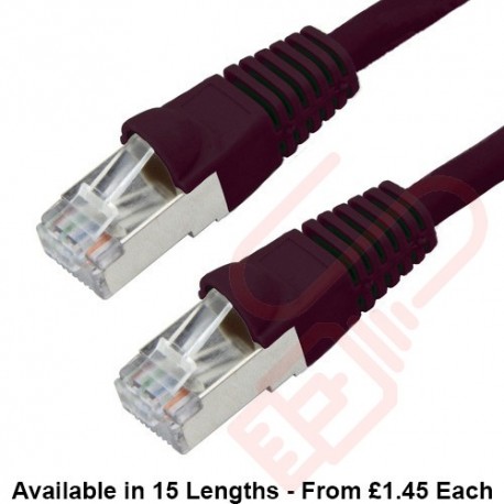 Cat6a Patch Cables RJ45 S/FTP (10G) Premium LSZH Bubble Booted Black