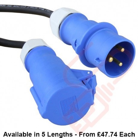 32Amp Commando Male to Commando Female Extension Power Cable