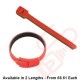 Red Hook & Loop Velcro Cable Ties 20 Pack
