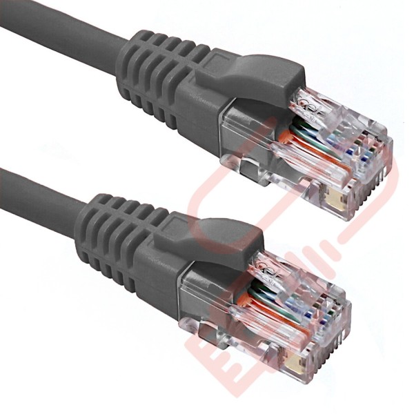Excel Cat5e Patch Cables RJ45 UTP LSZH Snagless Booted Grey