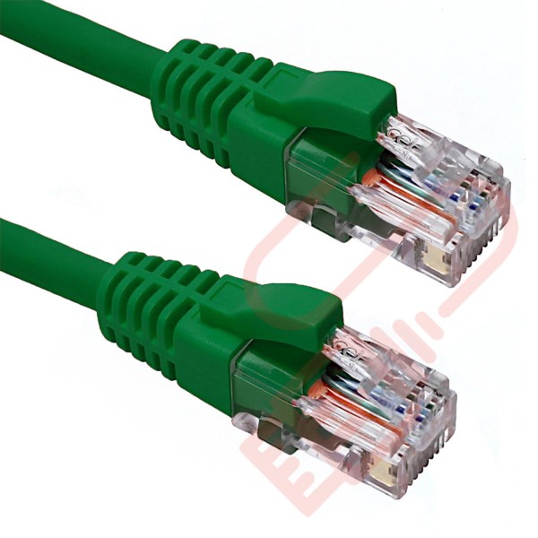 Excel Cat5e Patch Cables RJ45 UTP LSZH Snagless Booted Green
