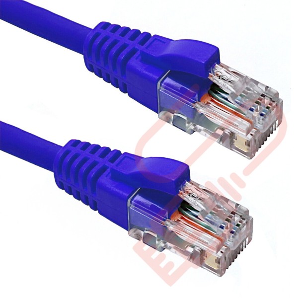 Excel Cat5e Patch Cables RJ45 UTP LSZH Snagless Booted Blue