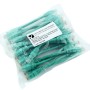 24 Pack of 15cm (6-inch) in Green - Cat5e High Grade 125MHz 24AWG LSZH Patch Cables for 1U Patching