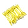 24 Pack of 15cm (6-inch) in Yellow - Cat5e High Grade 125MHz 24AWG LSZH Patch Cables for 1U Patching