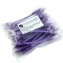 24 Pack of 15cm (6-inch) in Purple - Cat5e High Grade 125MHz 24AWG LSZH Patch Cables for 1U Patching