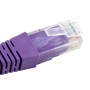 24 Pack of 15cm (6-inch) in Purple - Cat5e High Grade 125MHz 24AWG LSZH Patch Cables for 1U Patching