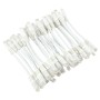 24 Pack of 15cm (6-inch) in White - Cat6 High Grade 250MHz 24AWG LSZH Patch Cables for 1U Patching