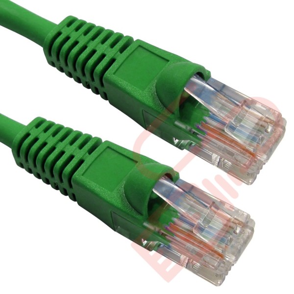Cat5e Patch Cables Premium RJ45 UTP LSZH Bubble Booted Green