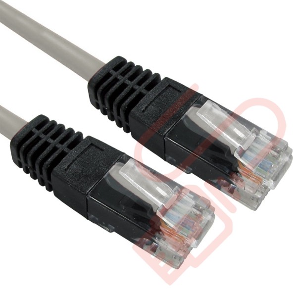 Cat5e Patch Cables Crossover RJ45 UTP PVC Grey