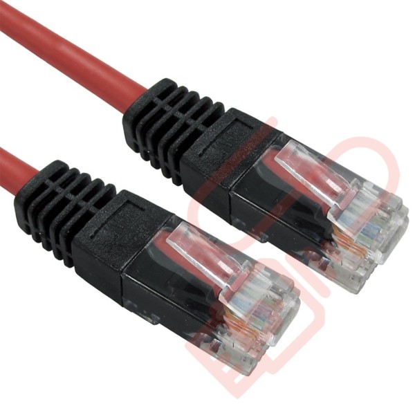 Cat5e Patch Cables Crossover RJ45 UTP PVC Red