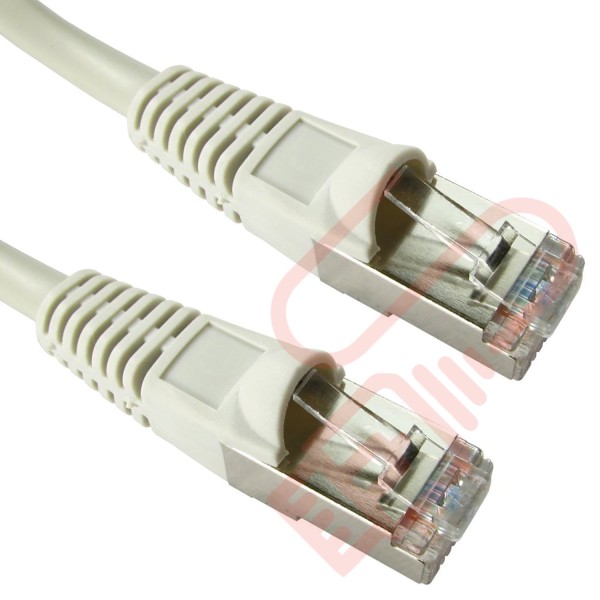 Cat5e Patch Cables Enhanced RJ45 F/UTP PVC Bubble Booted Grey