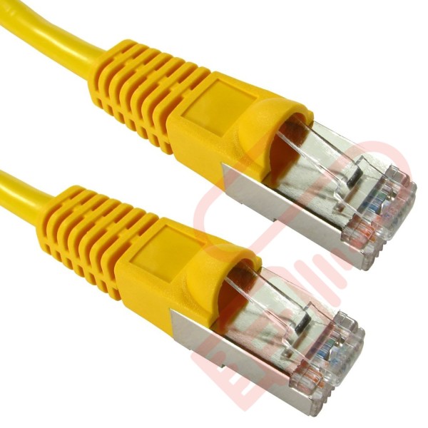 Cat5e Patch Cables Enhanced RJ45 F/UTP PVC Bubble Booted Yellow