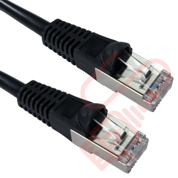 Cat5e Patch Cables Enhanced RJ45 F/UTP PVC Bubble Booted Black