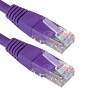 Cat5e Patch Cables Enhanced RJ45 UTP PVC Flush Booted Purple