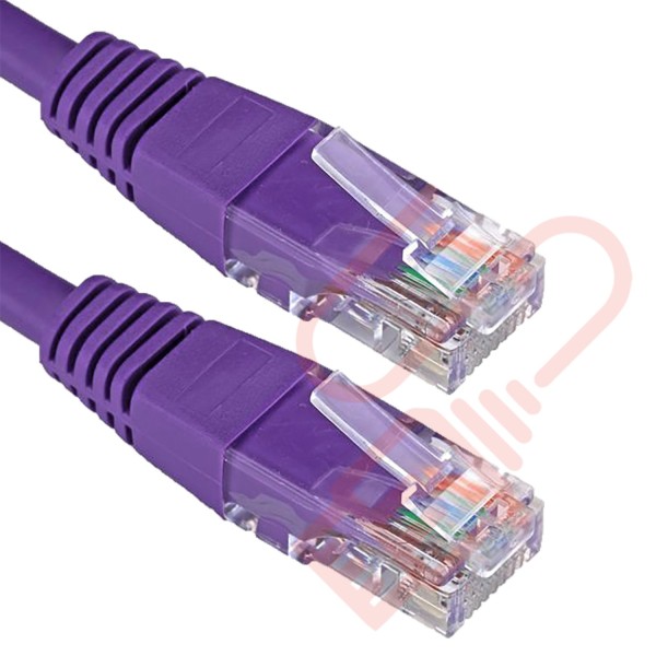 Cat5e Patch Cables Enhanced RJ45 UTP PVC Flush Booted Purple
