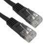 Cat5e Patch Cables Flat RJ45 UTP LSZH Flush Booted Black